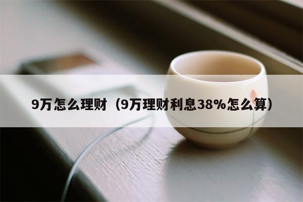 9万怎么理财（9万理财利息38%怎么算）