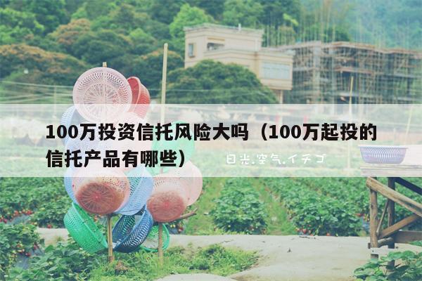 100万投资信托风险大吗（100万起投的信托产品有哪些）