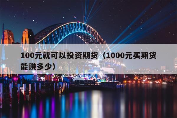 100元就可以投资期货（1000元买期货能赚多少）