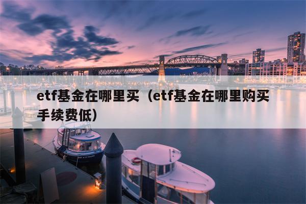 etf基金在哪里买（etf基金在哪里购买手续费低）