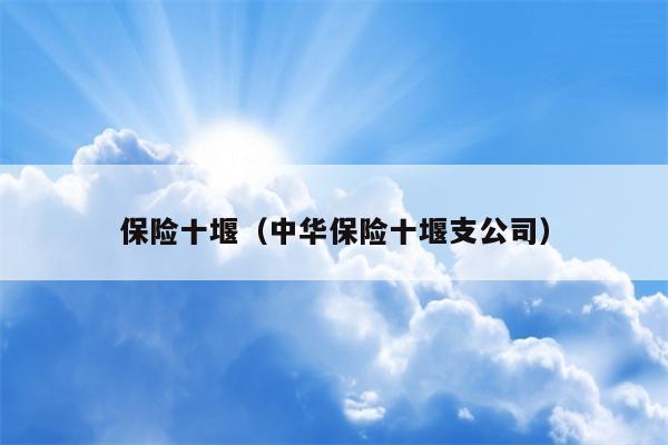 保险十堰（中华保险十堰支公司）