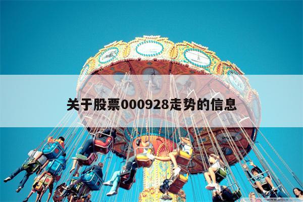 关于股票000928走势的信息