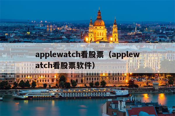 applewatch看股票（applewatch看股票软件）