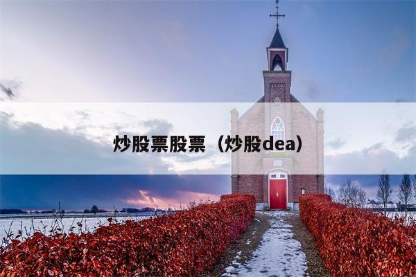 炒股票股票（炒股dea）