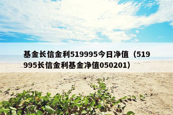 基金长信金利519995今日净值（519995长信金利基金净值050201）