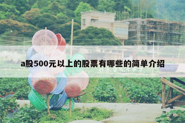 a股500元以上的股票有哪些的简单介绍