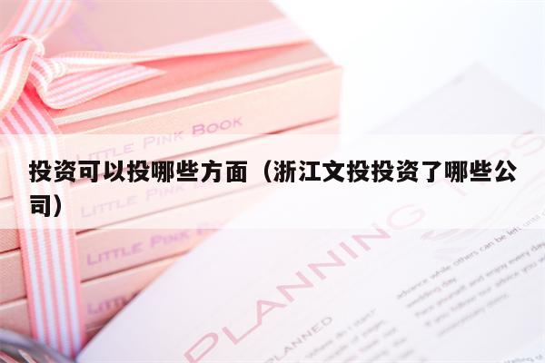 投资可以投哪些方面（浙江文投投资了哪些公司）