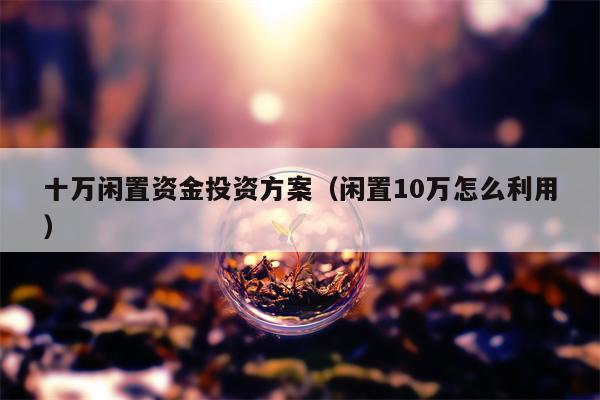 十万闲置资金投资方案（闲置10万怎么利用）