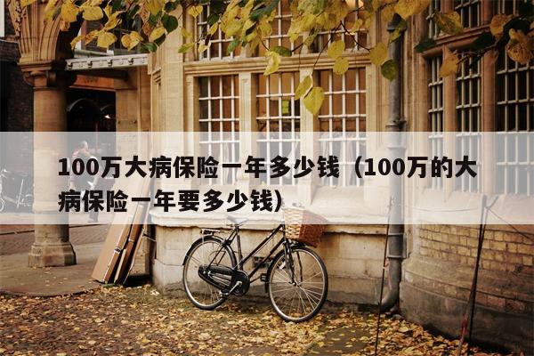 100万大病保险一年多少钱（100万的大病保险一年要多少钱）