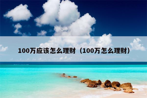 100万应该怎么理财（100万怎么理财）