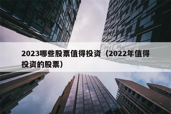 2023哪些股票值得投资（2022年值得投资的股票）