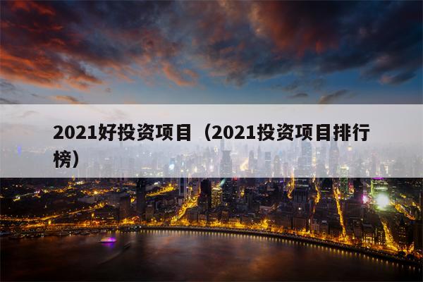 2021好投资项目（2021投资项目排行榜）