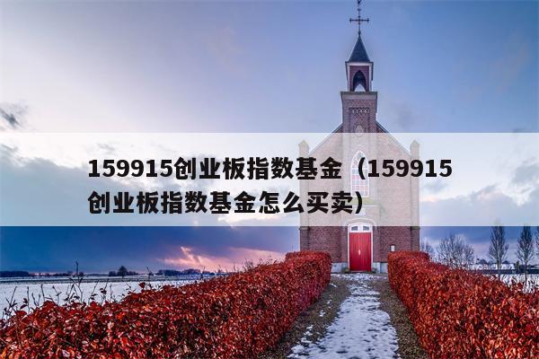 159915创业板指数基金（159915创业板指数基金怎么买卖）