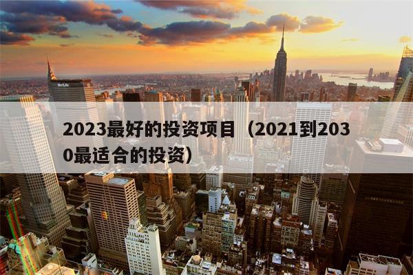 2023最好的投资项目（2021到2030最适合的投资）