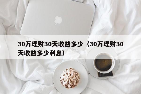 30万理财30天收益多少（30万理财30天收益多少利息）