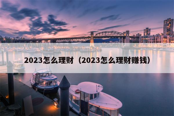 2023怎么理财（2023怎么理财赚钱）