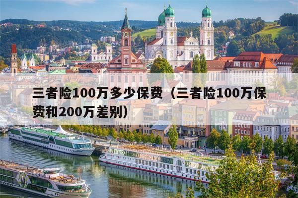 三者险100万多少保费（三者险100万保费和200万差别）