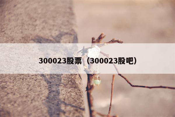 300023股票（300023股吧）