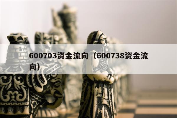 600703资金流向（600738资金流向）