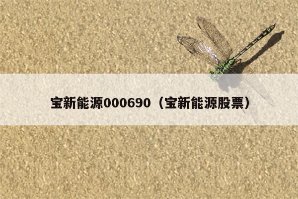 宝新能源000690（宝新能源股票）