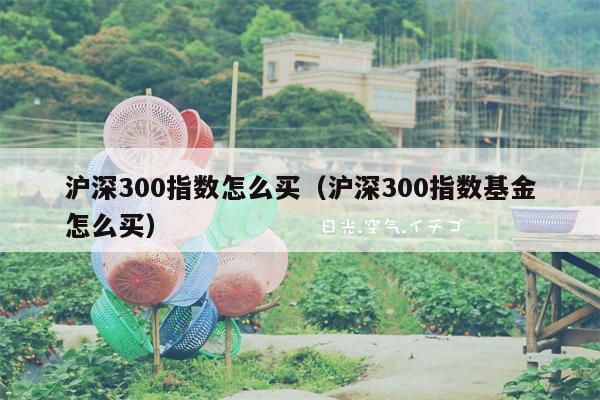 沪深300指数怎么买（沪深300指数基金怎么买）