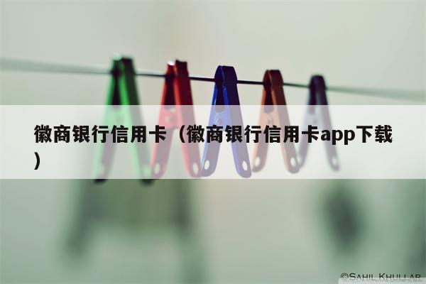 徽商银行信用卡（徽商银行信用卡app下载）