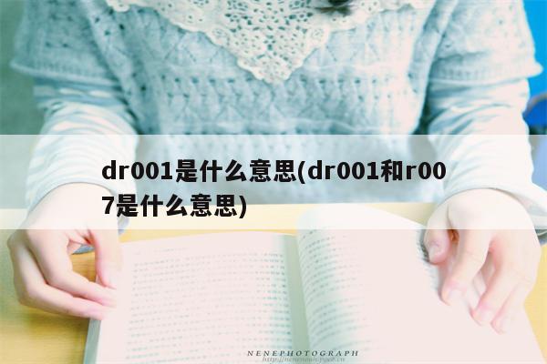 dr001是什么意思(dr001和r007是什么意思)