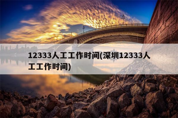 12333人工工作时间(深圳12333人工工作时间)