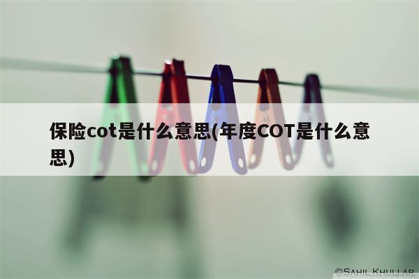 保险cot是什么意思(年度COT是什么意思)