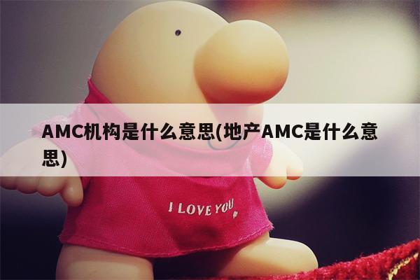 AMC机构是什么意思(地产AMC是什么意思)