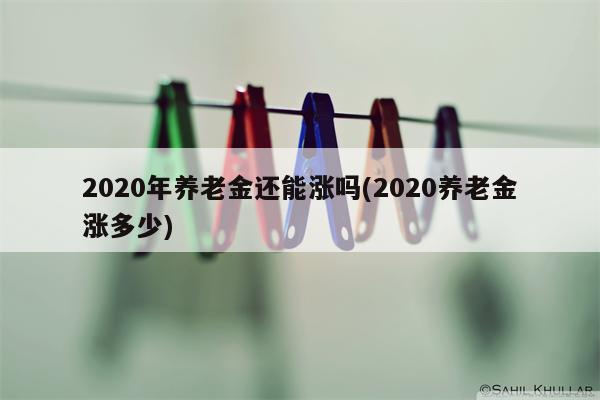 2020年养老金还能涨吗(2020养老金涨多少)