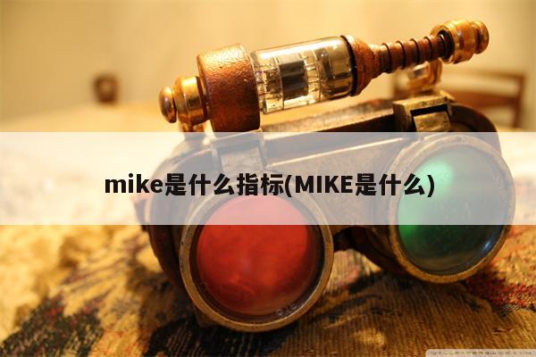 mike是什么指标(MIKE是什么)