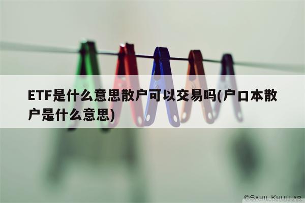 ETF是什么意思散户可以交易吗(户口本散户是什么意思)