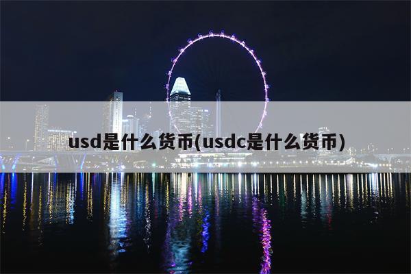 usd是什么货币(usdc是什么货币)