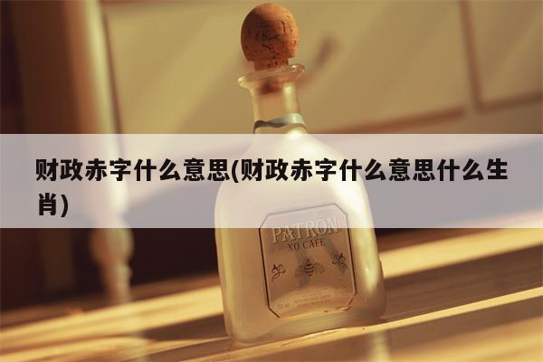 财政赤字什么意思(财政赤字什么意思什么生肖)